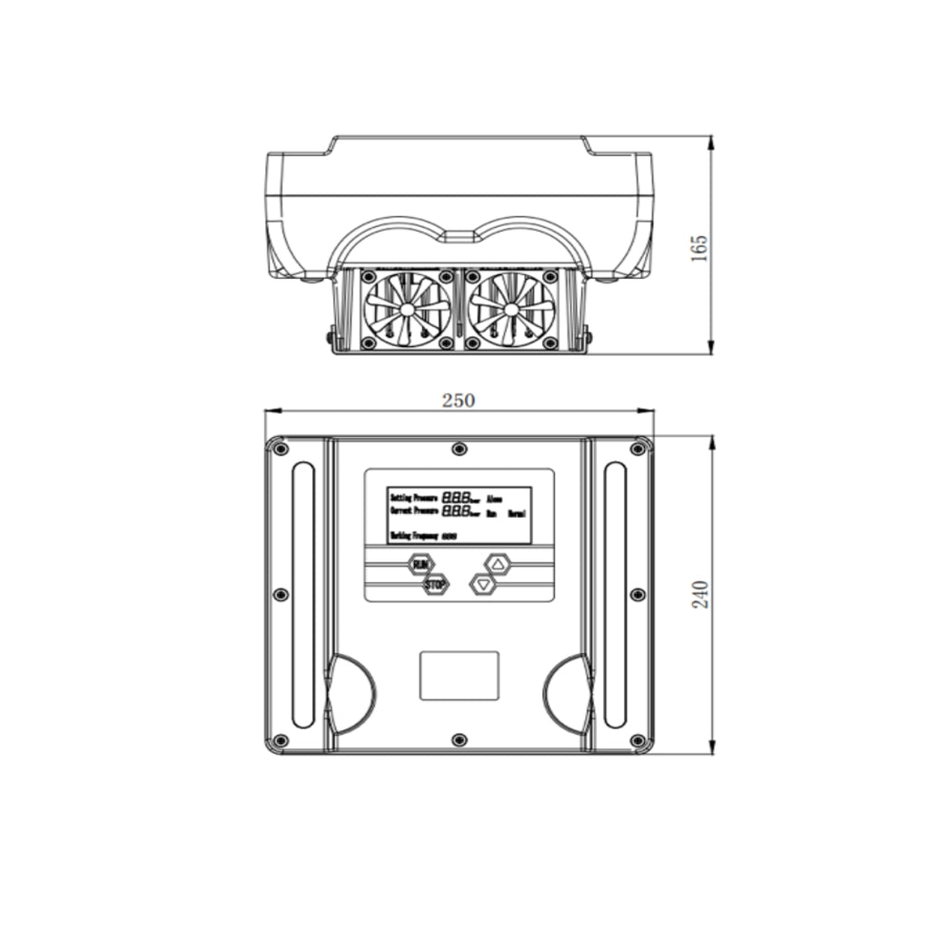 FD10LT 0,37-4kw 380V/9,3A káblový vývod